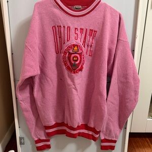 Ohio State University Pink Crew Neck Sweater